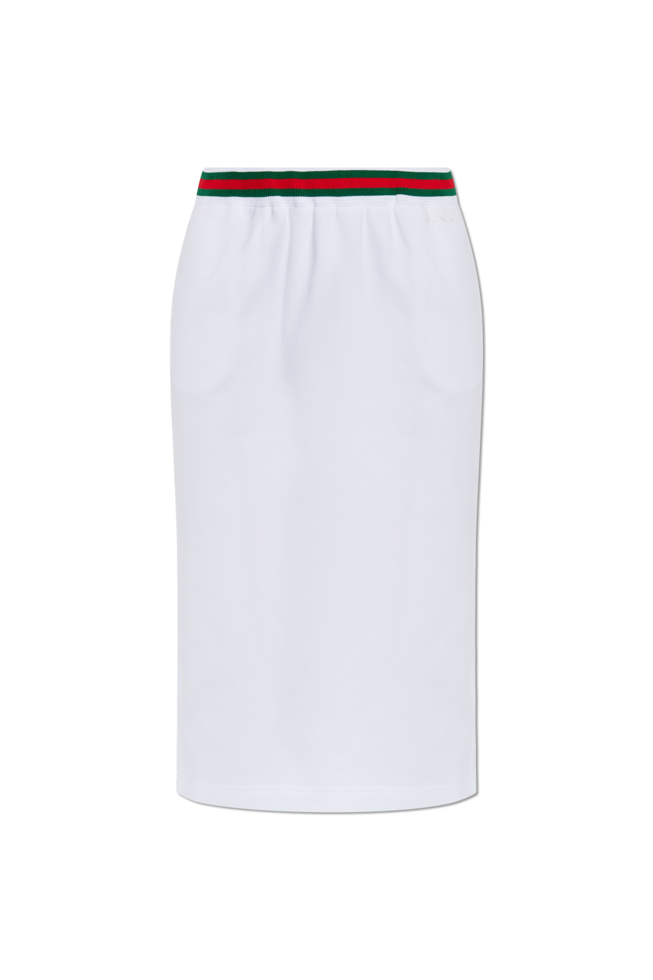 White Cotton skirt with back slit Gucci - Vitkac Canada